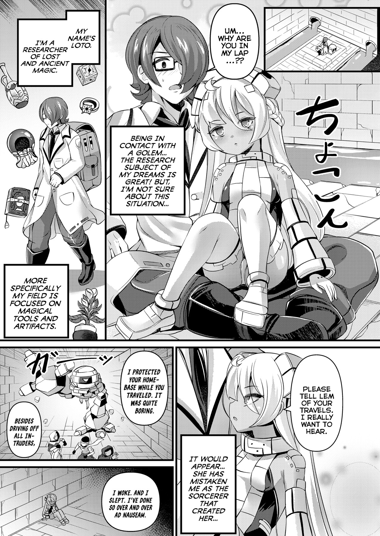 Hentai Manga Comic-The Ruins' Protector Golem-Read-3